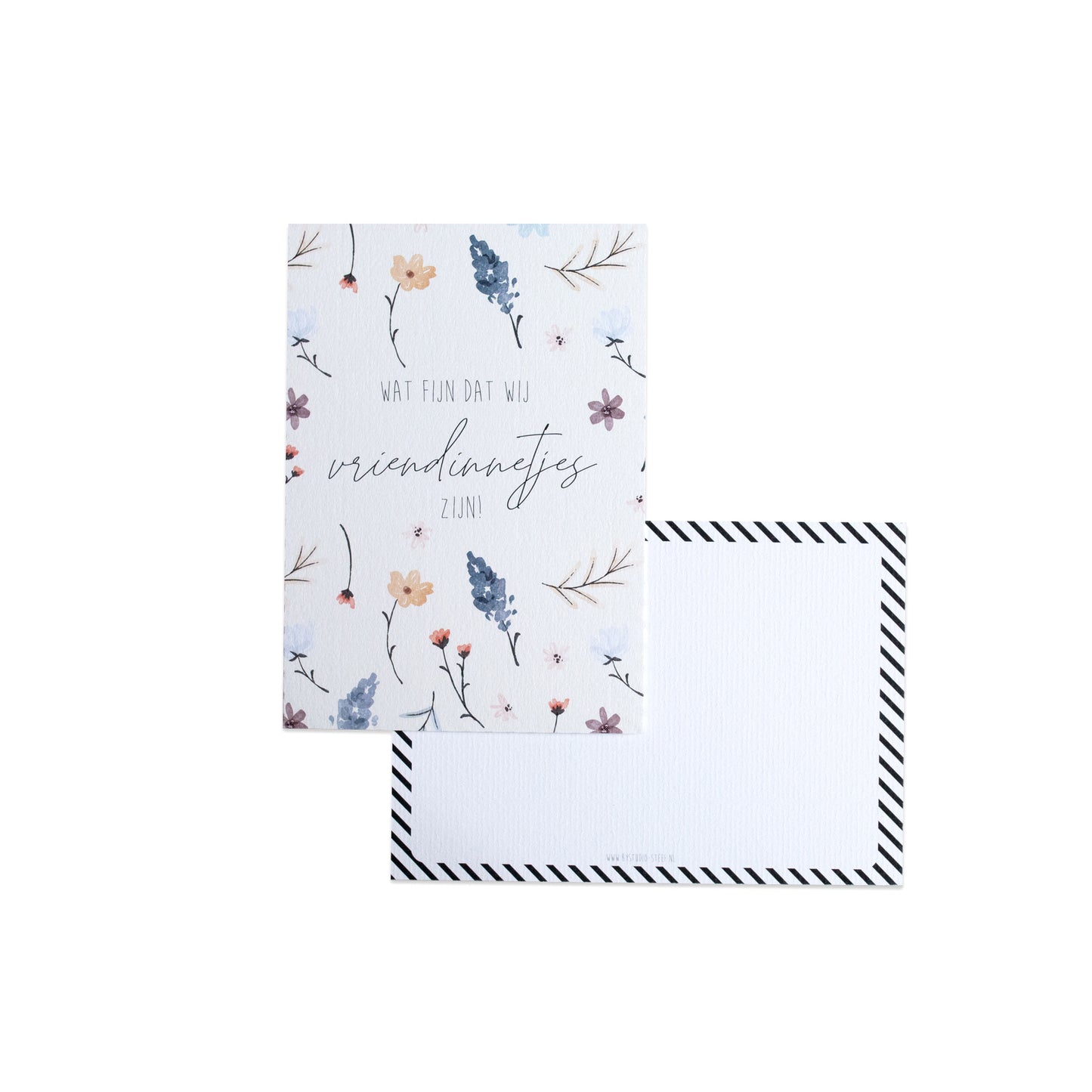 Wat fijn dat wij vriendinnetjes zijn || Ansichtkaart