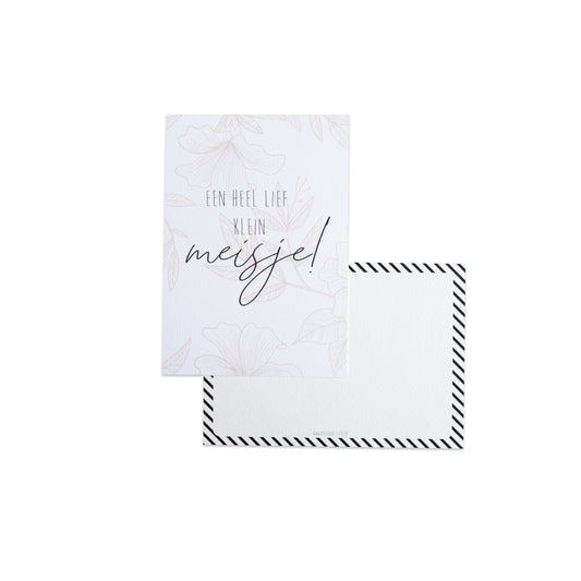 Een heel lief klein meisje || Ansichtkaart