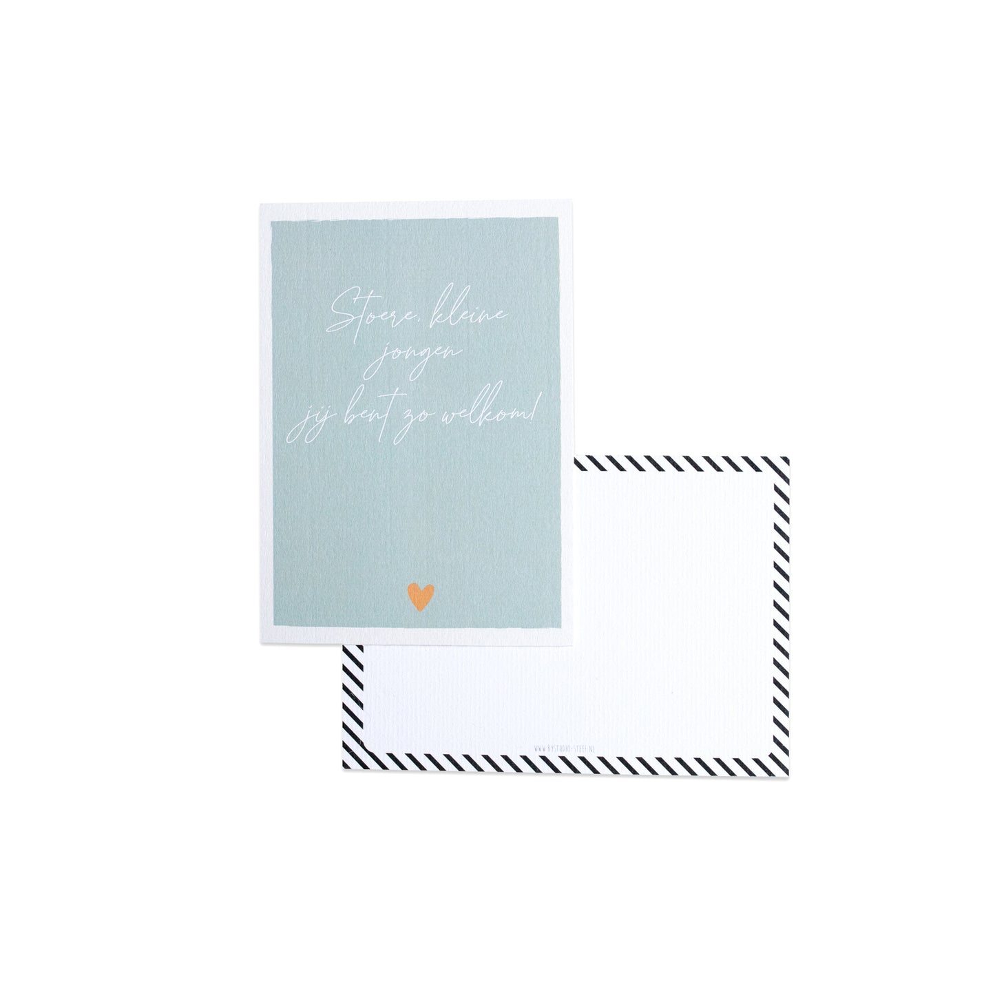 Stoere kleine jongen || Ansichtkaart