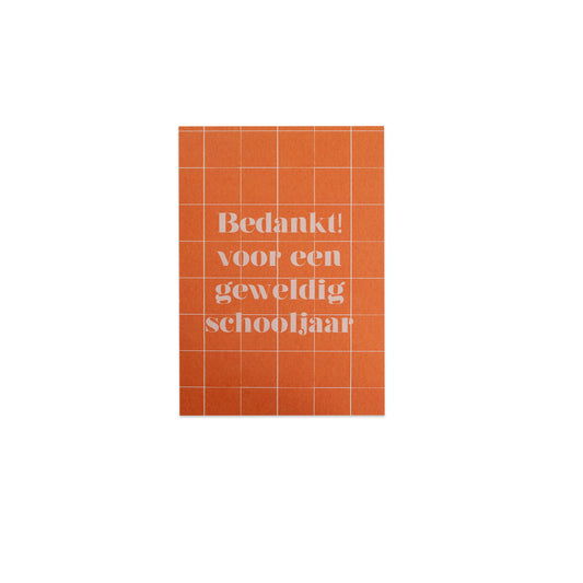 Bedankt voor een geweldig schooljaar || Ansichtkaart
