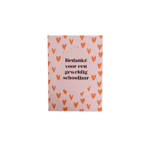 Bedankt voor een geweldig schooljaar || Ansichtkaart