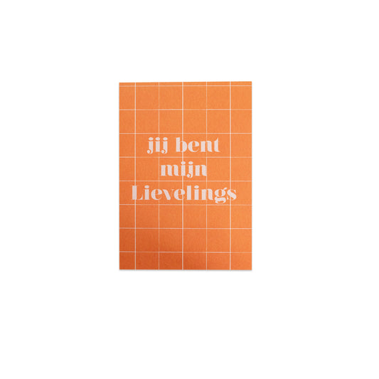 Jij ben mijn lievelings || ansichtkaart