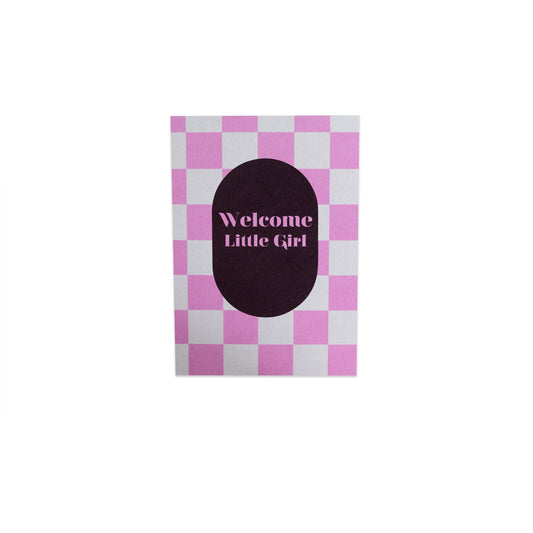 Welcome little girl || ansichtkaart